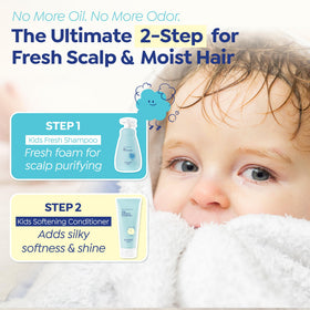 GOONGBE close-up of micellar foam demonstrating effective oil lifting