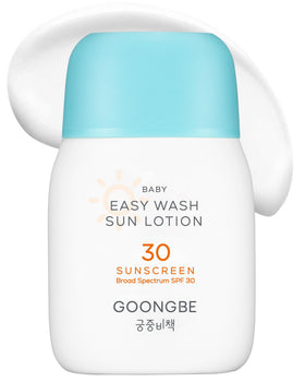 GOONGBE front packaging showing SPF 30 and baby-safe label benefit