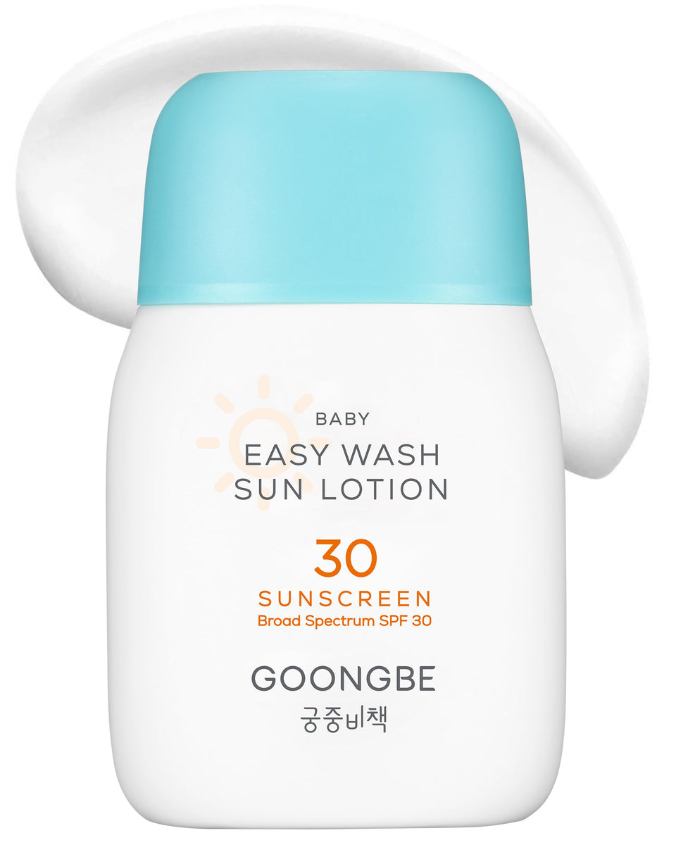 GOONGBE front packaging showing SPF 30 and baby-safe label benefit