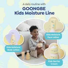 GOONGBE label closeup listing ingredients and free-from claims for safety reassurance