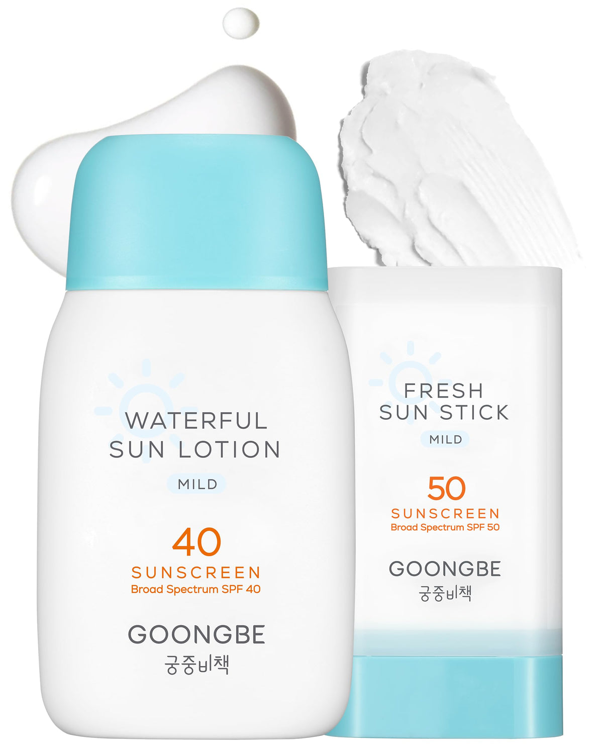 GOONGBE sun lotion front packaging showing product and SPF benefit