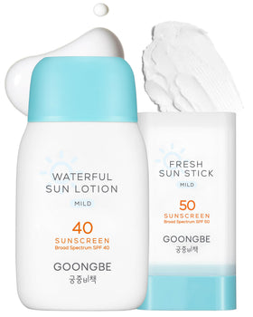 GOONGBE sun lotion front packaging showing product and SPF benefit