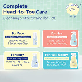 GOONGBE bubble face cleanser texture close-up showing gentle foaming for sunscreen removal