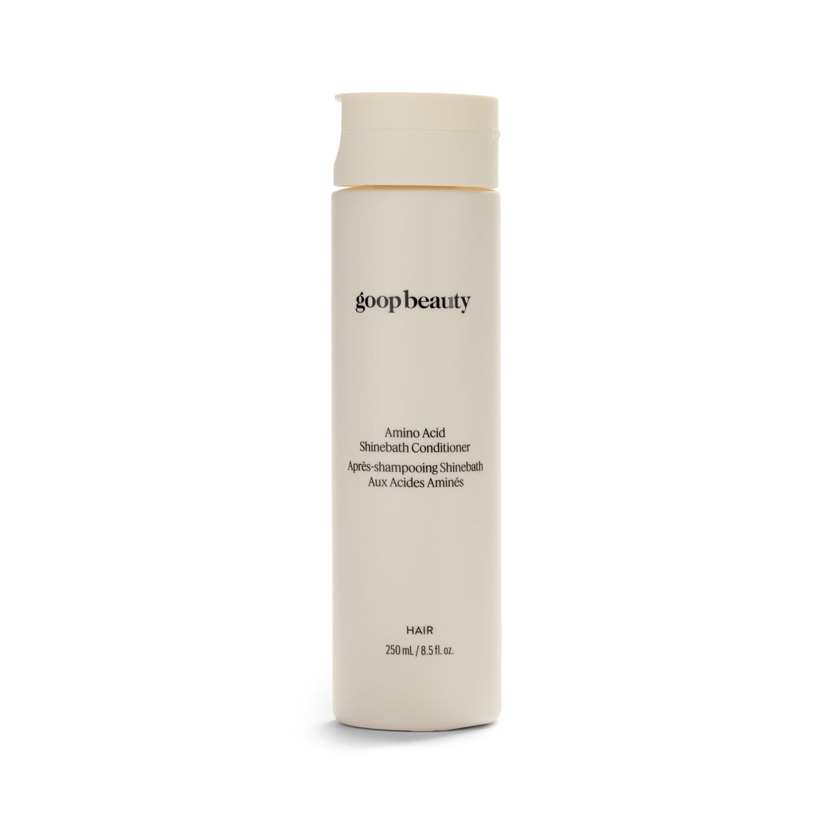 goop conditioner front packaging showing bottle and logo for clean presentation