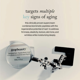 goop cream applied on hand demonstrating spreadability benefit immediate moisturization