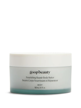 goop beachy jar front view shows minimalist packaging and luxury benefit