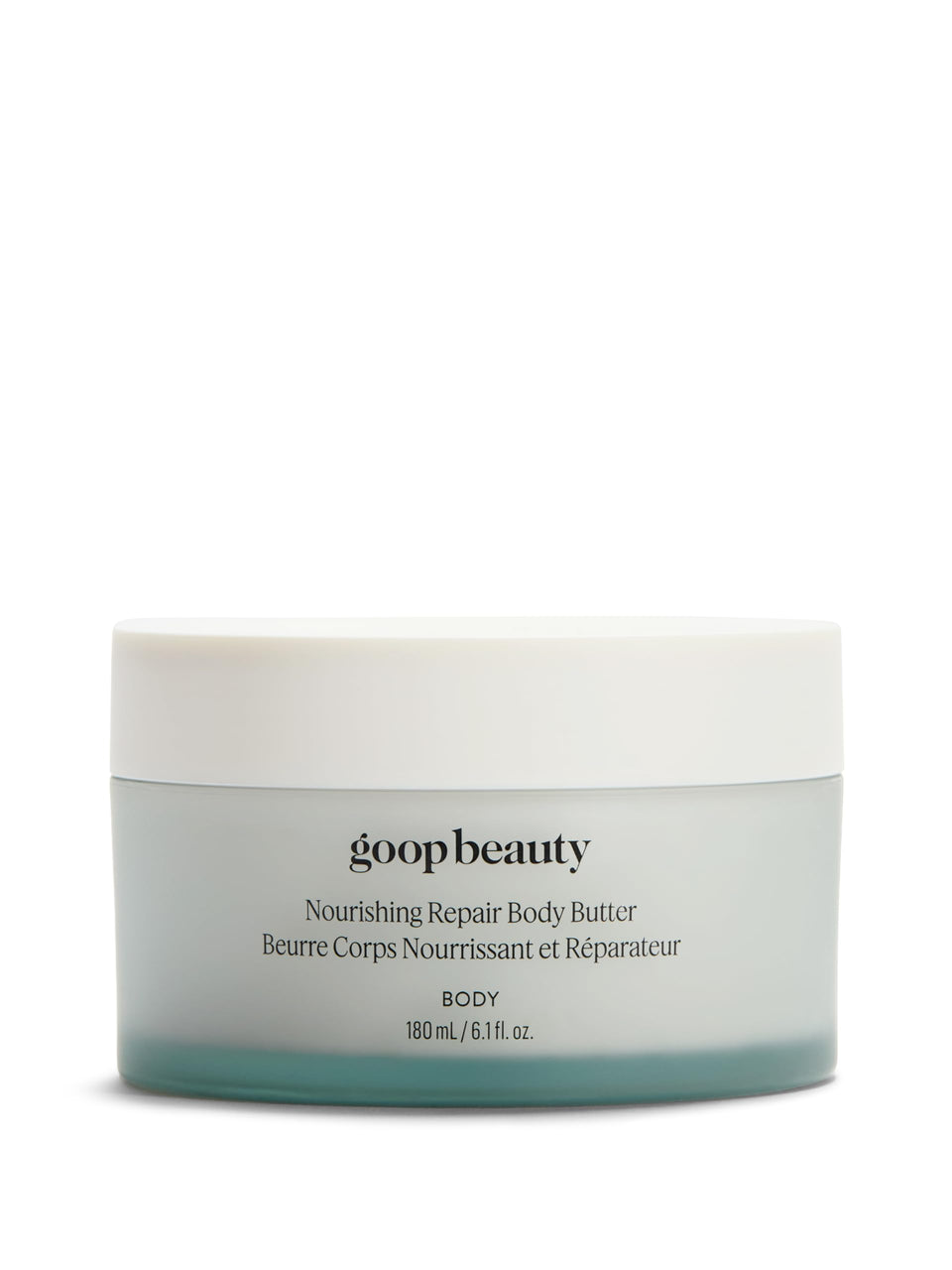 goop beachy jar front view shows minimalist packaging and luxury benefit