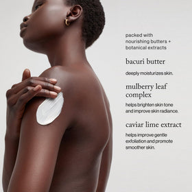 goop ingredient display with bacuri cupuacu shea butters for nourishment