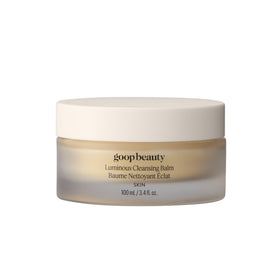 goop jar front view showing label and clean packaging, highlights premium cleansing benefit