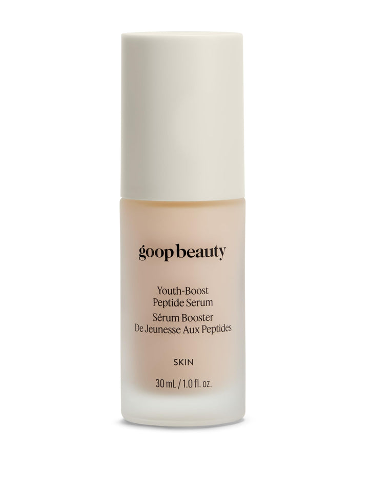 goop serum front packaging showing label and 1 fl oz size for clean skincare