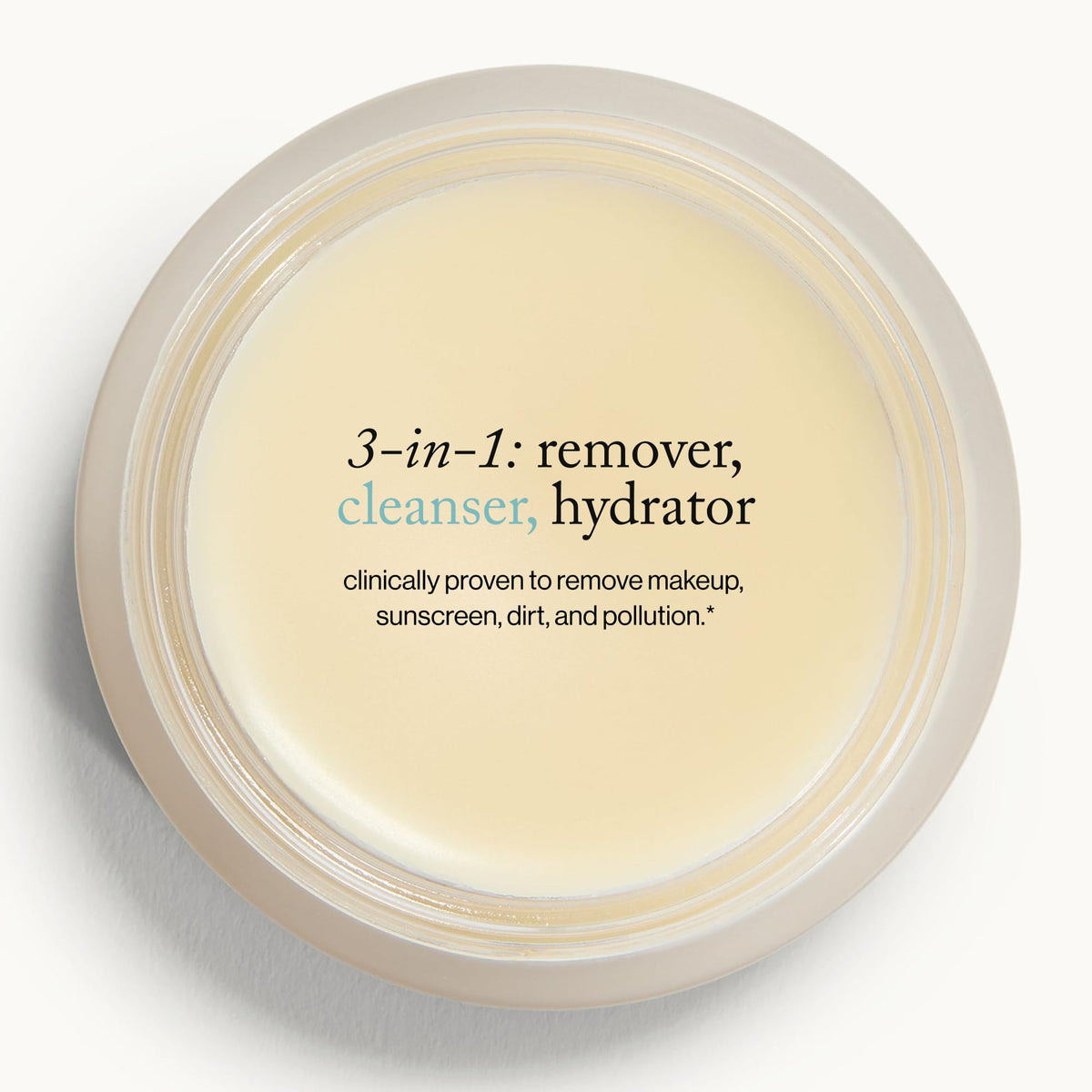 goop balm being massaged into dry skin, demonstrates effective waterproof makeup removal