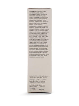 goop conditioner staged in bathroom showing routine use and soft shiny hair