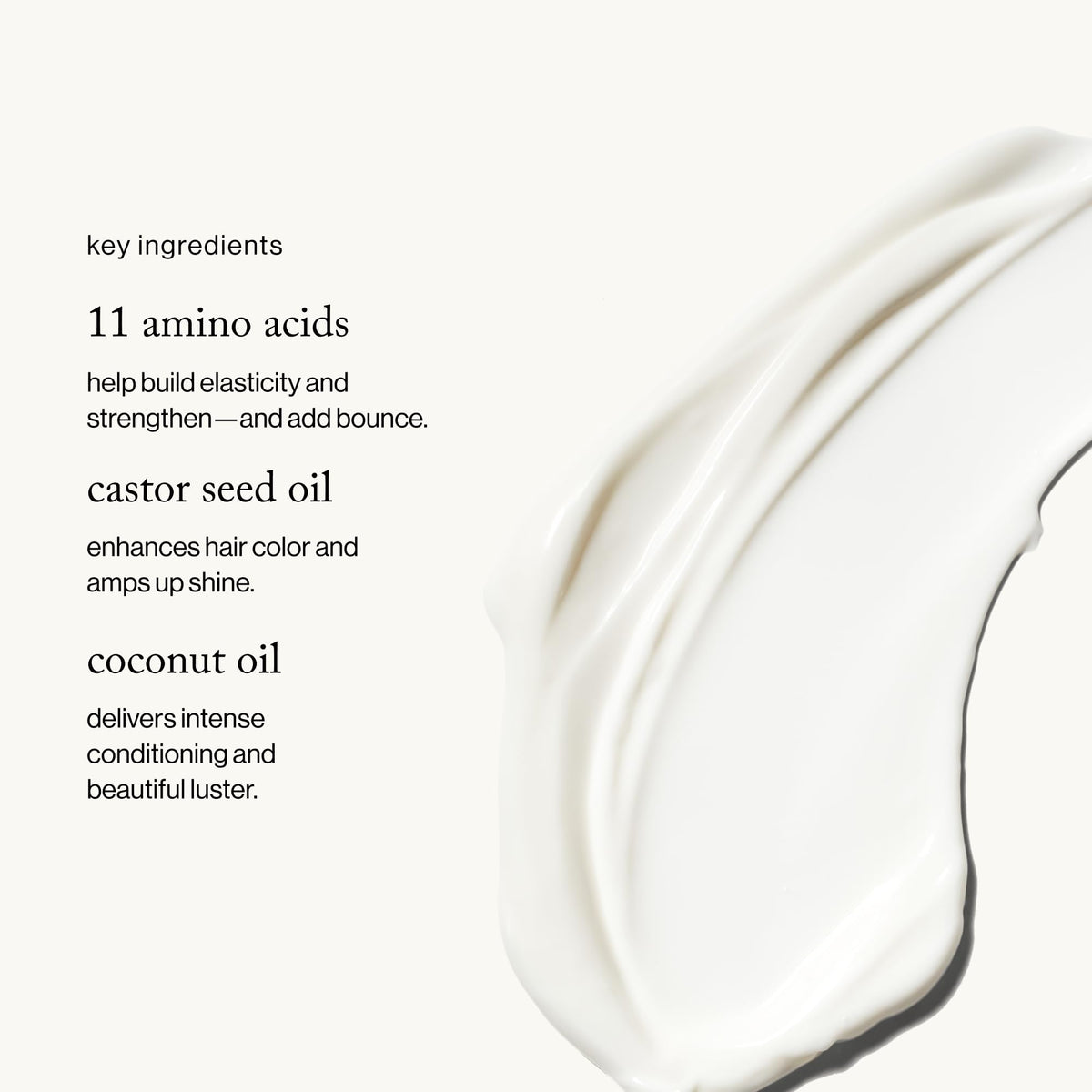 goop conditioner dispensed into hand illustrating easy detangling and slip