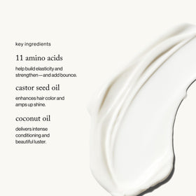 goop conditioner dispensed into hand illustrating easy detangling and slip