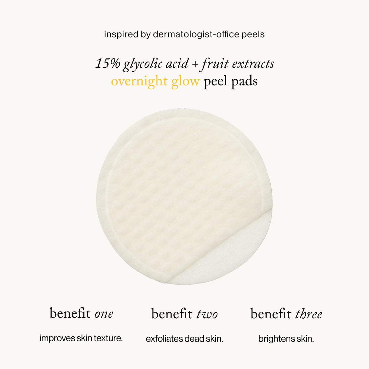 goop dual-texture pad close-up showing exfoliating surface benefit