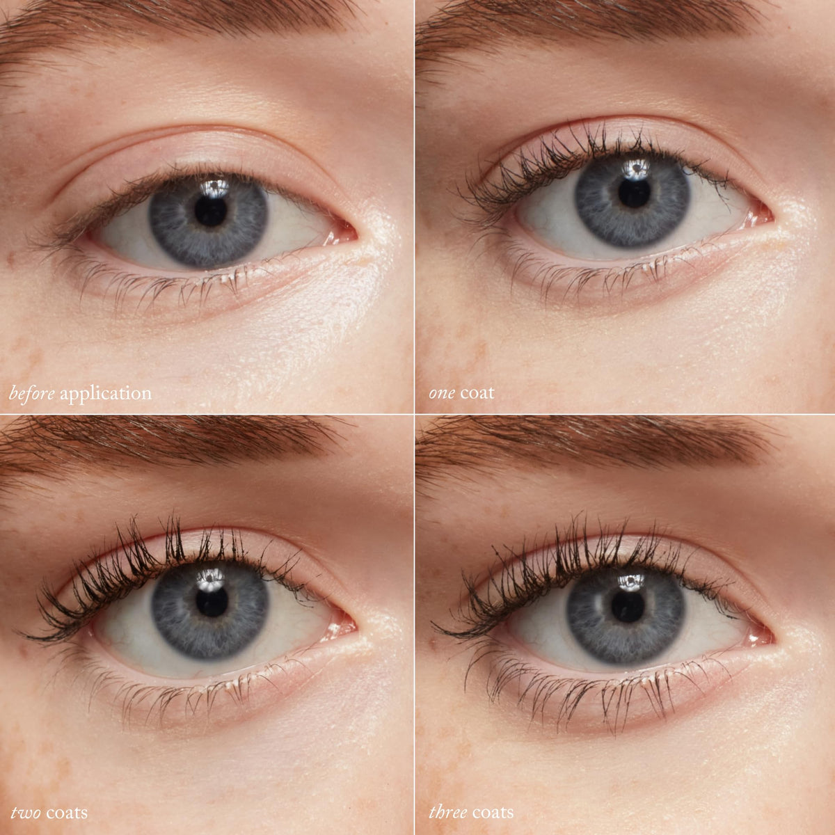 goop Featherlash black mascara texture swipe showing smooth, non-clumping finish