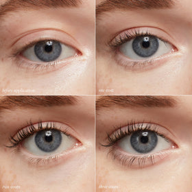 goop Featherlash black mascara texture swipe showing smooth, non-clumping finish