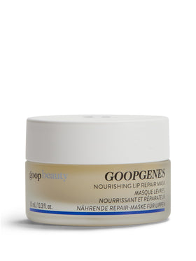 goop jar front view showing label and compact 0.3 oz size, highlighting sleek packaging and travel convenience