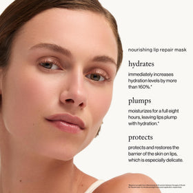 close-up of goop mask texture on fingertip, showing buttery melt and instant smoothing benefit