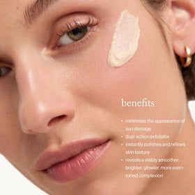 goop mini microderm open tube on palm demonstrating easy application benefit