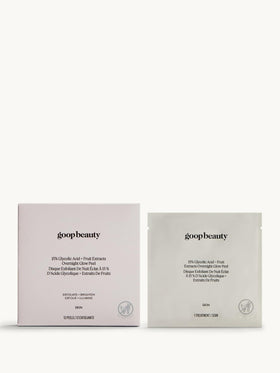 goop nighttime bathroom routine showing convenience for evening use