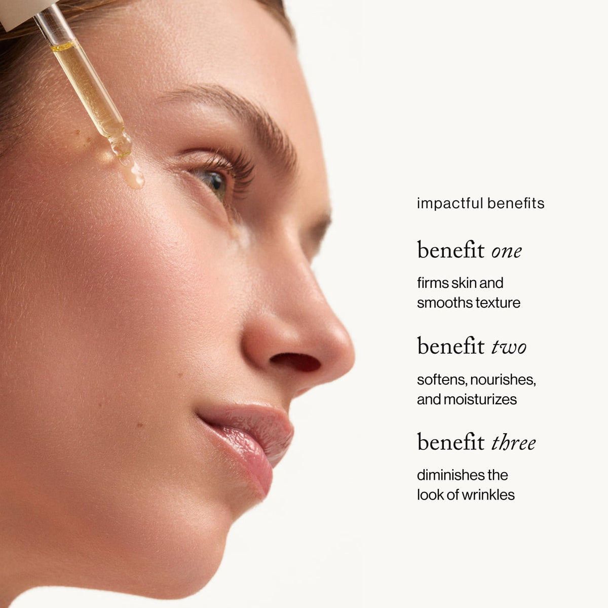 goop dropper dispensing clear oil demonstrating easy precise application