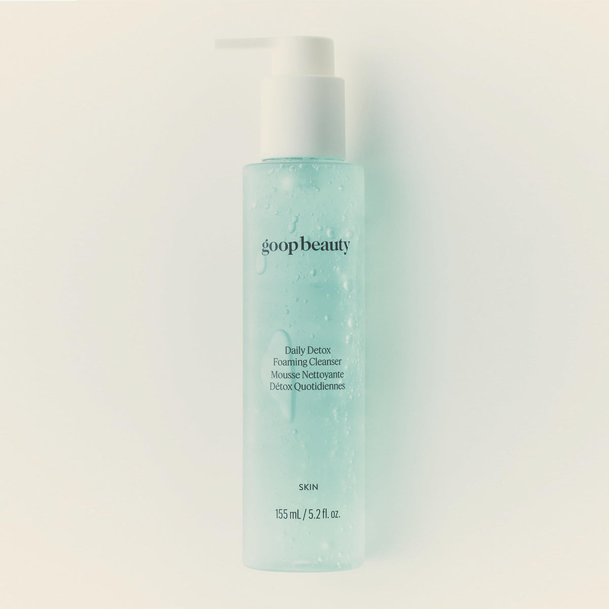 goop product label close-up showing ingredient list and clarity benefit
