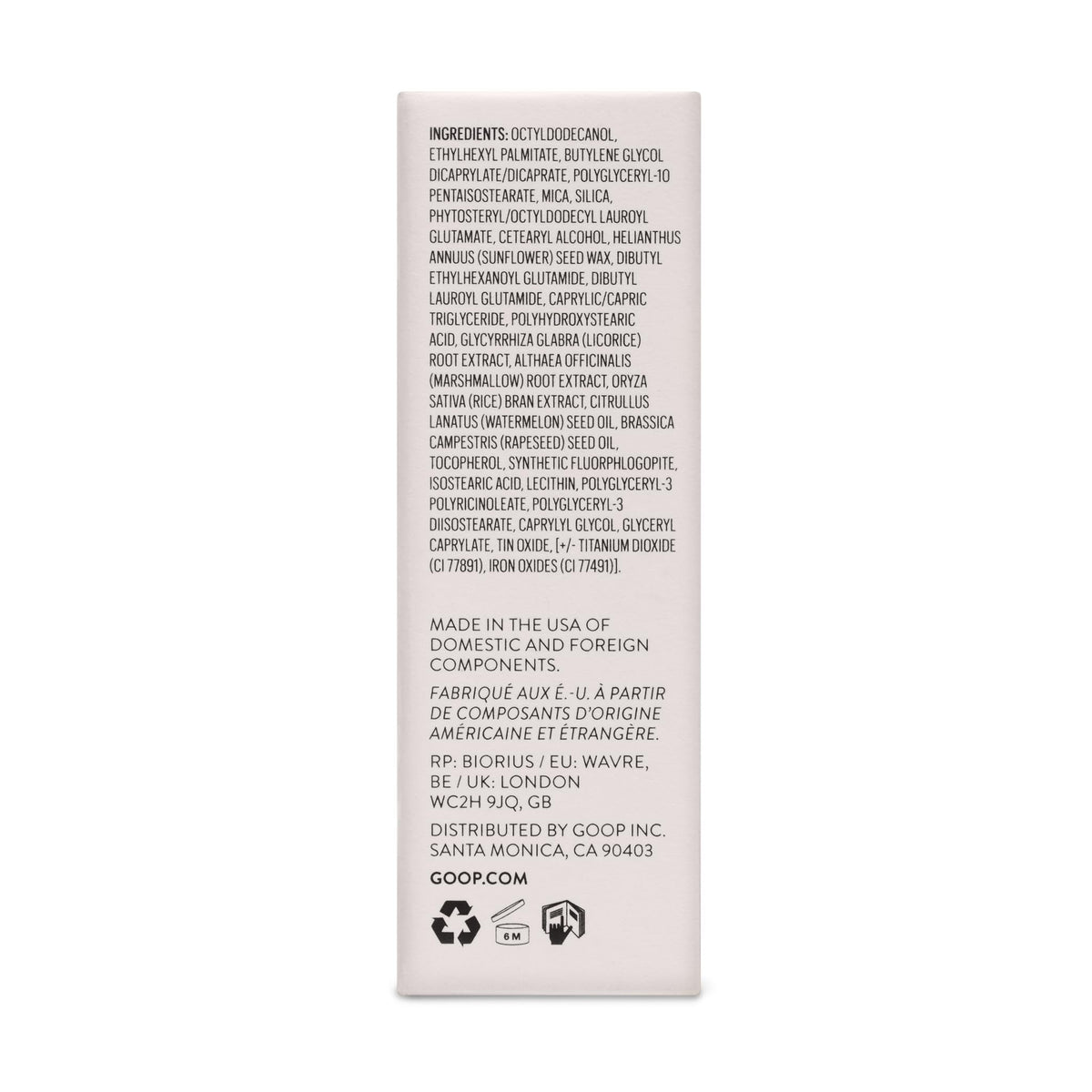 goop highlighter in a bag with mirror illustrating on-the-go touch-up benefit