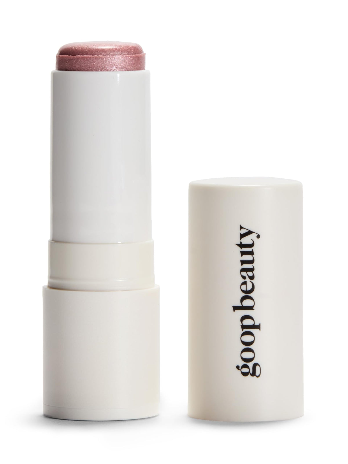 goop highlighter stick front packaging showing petal shade and compact design
