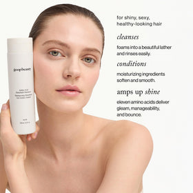 goop label close-up highlighting ingredients and frankincense sandalwood scent benefits