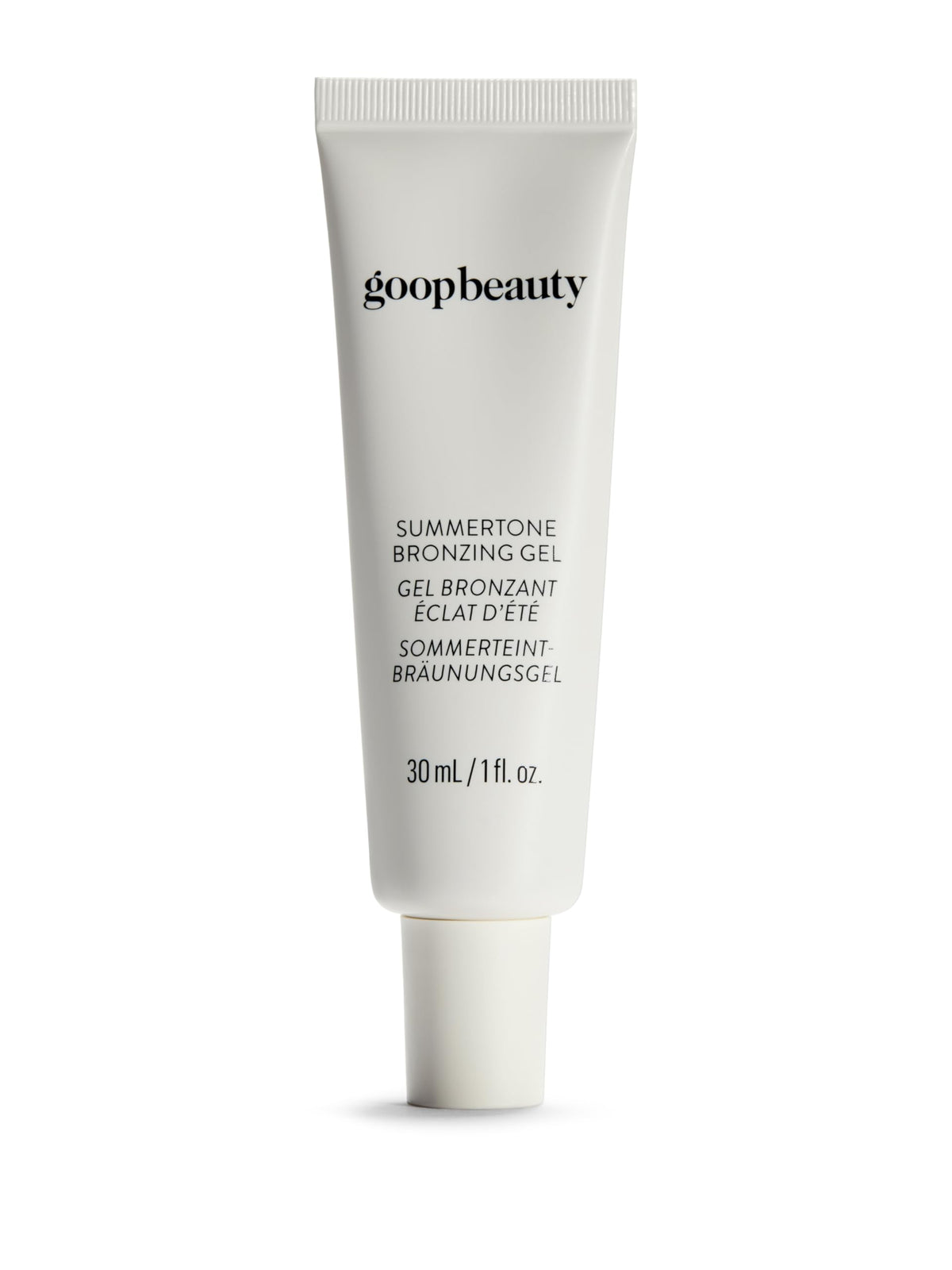 goop Summertone front tube showing sleek packaging and portability