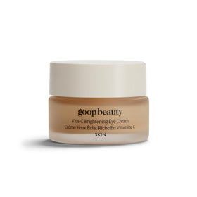 goop jar front packaging showing clean design and product name, conveys premium skincare