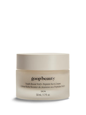 goop Youth-Boost front jar showing label and luxe packaging benefit hydration