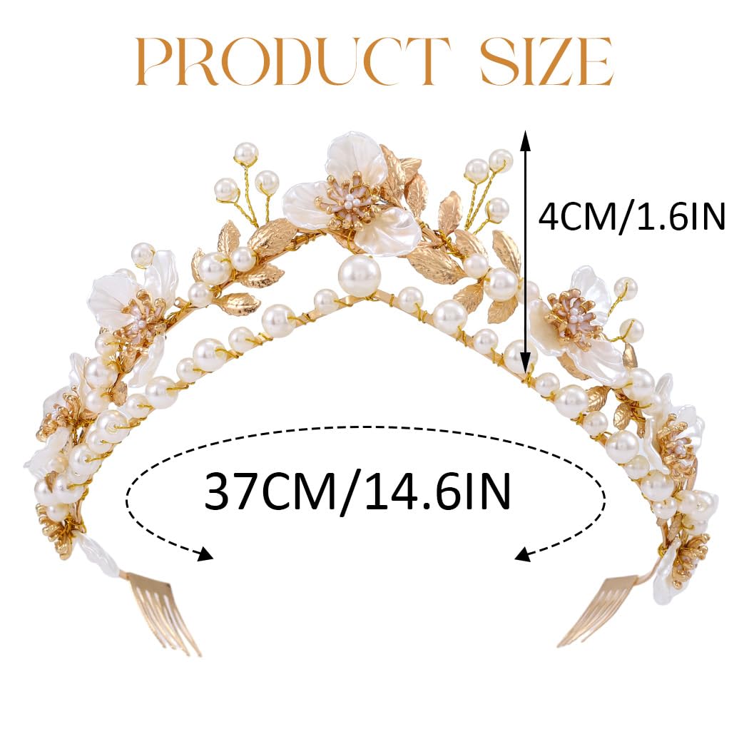 GORTIN pearl and flower detail emphasizing handcrafted delicate texture