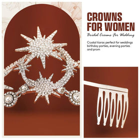 GORTIN tiara next to ruler showing size and scale for fit clarity