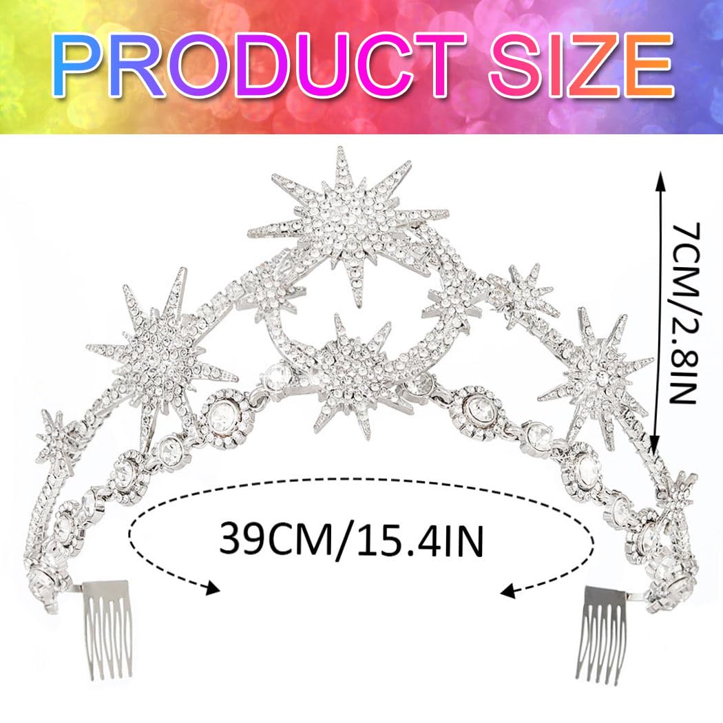 GORTIN side profile of silver tiara illustrating lightweight curved band comfort