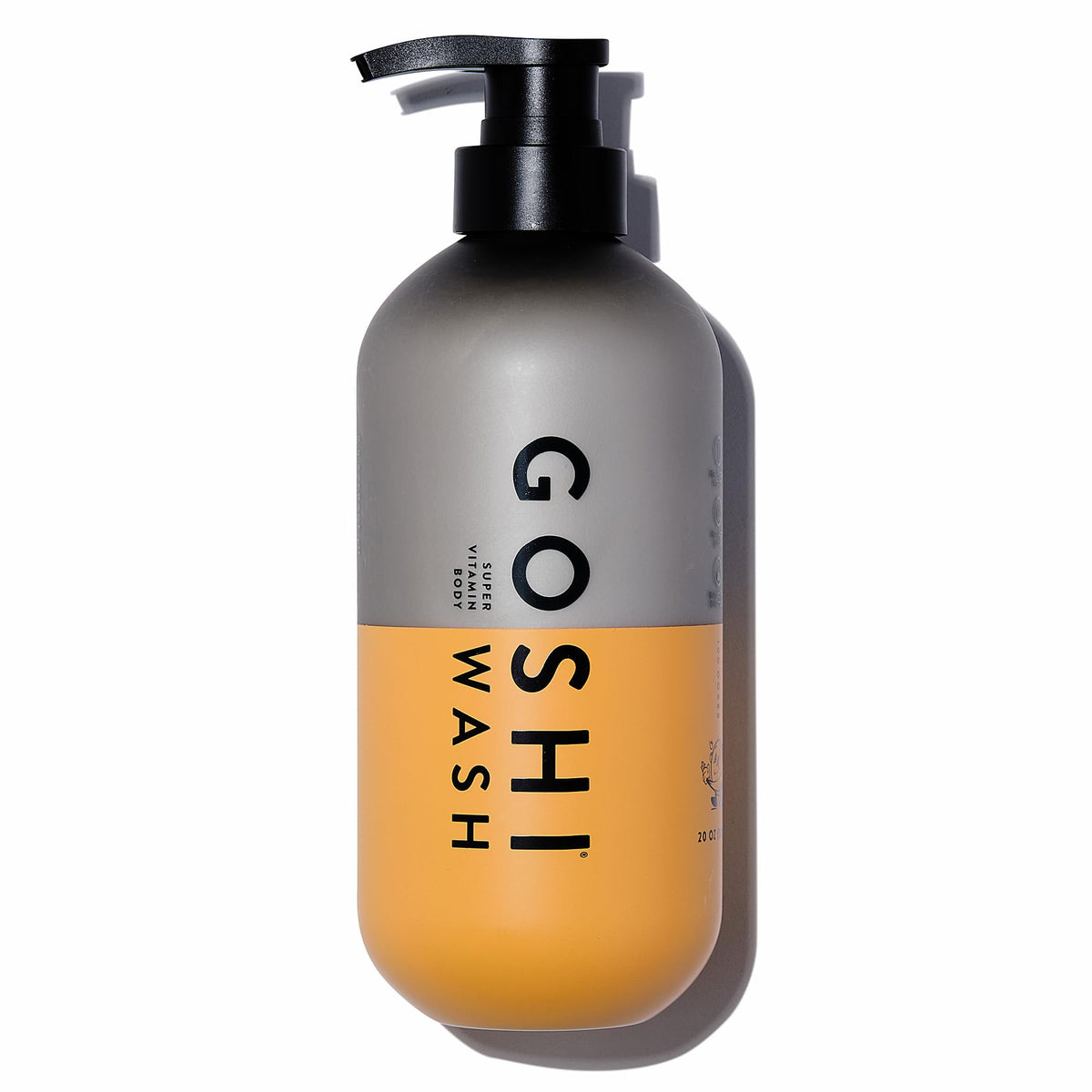 GOSHI front label of 20 oz bottle showing product name and scent