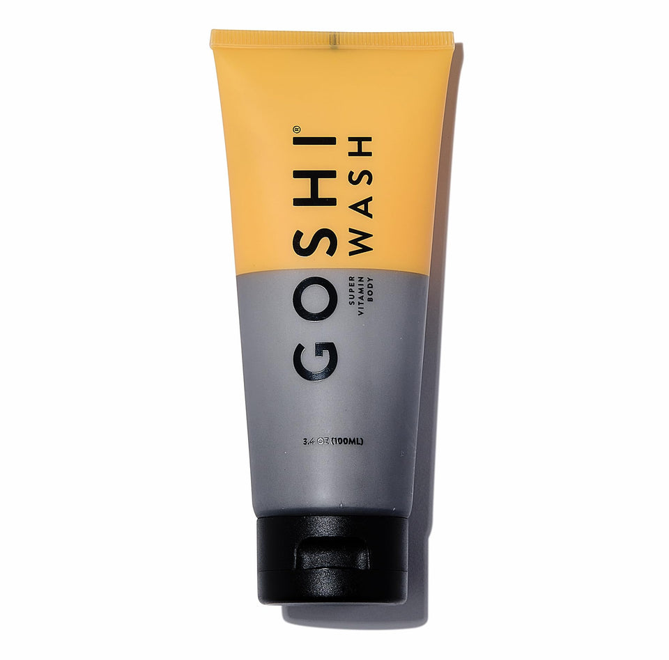 GOSHI front packaging showing label and 3.4 oz size benefit