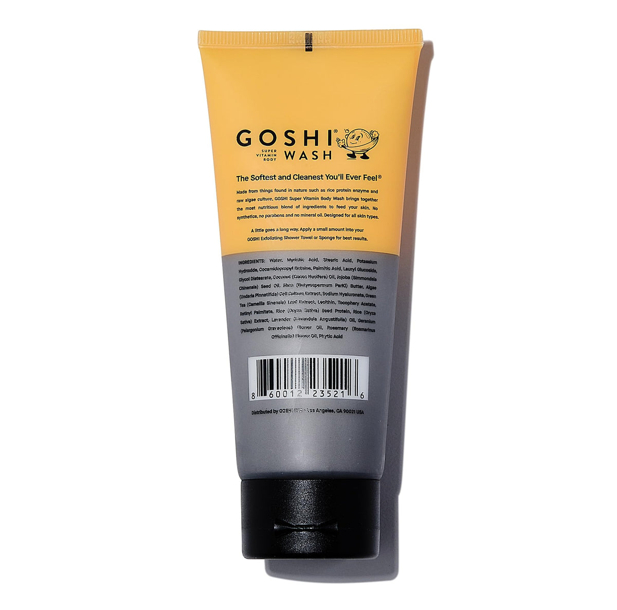 GOSHI texture close-up displaying rich microbubble lather and gentle exfoliation