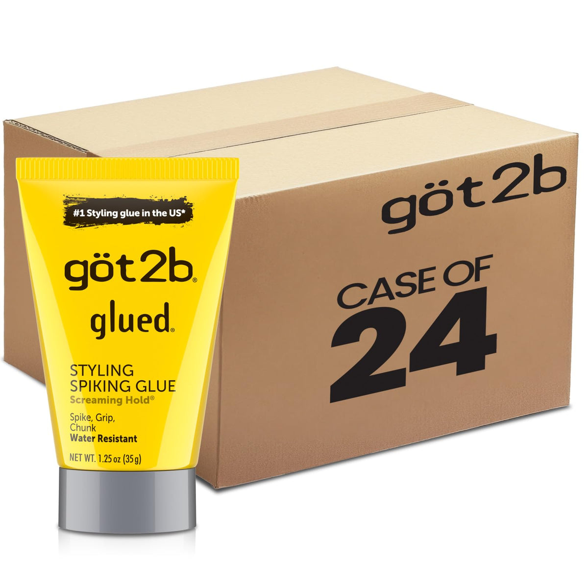 got2b glued front tub showing compact travel packaging and clear branding benefit portability