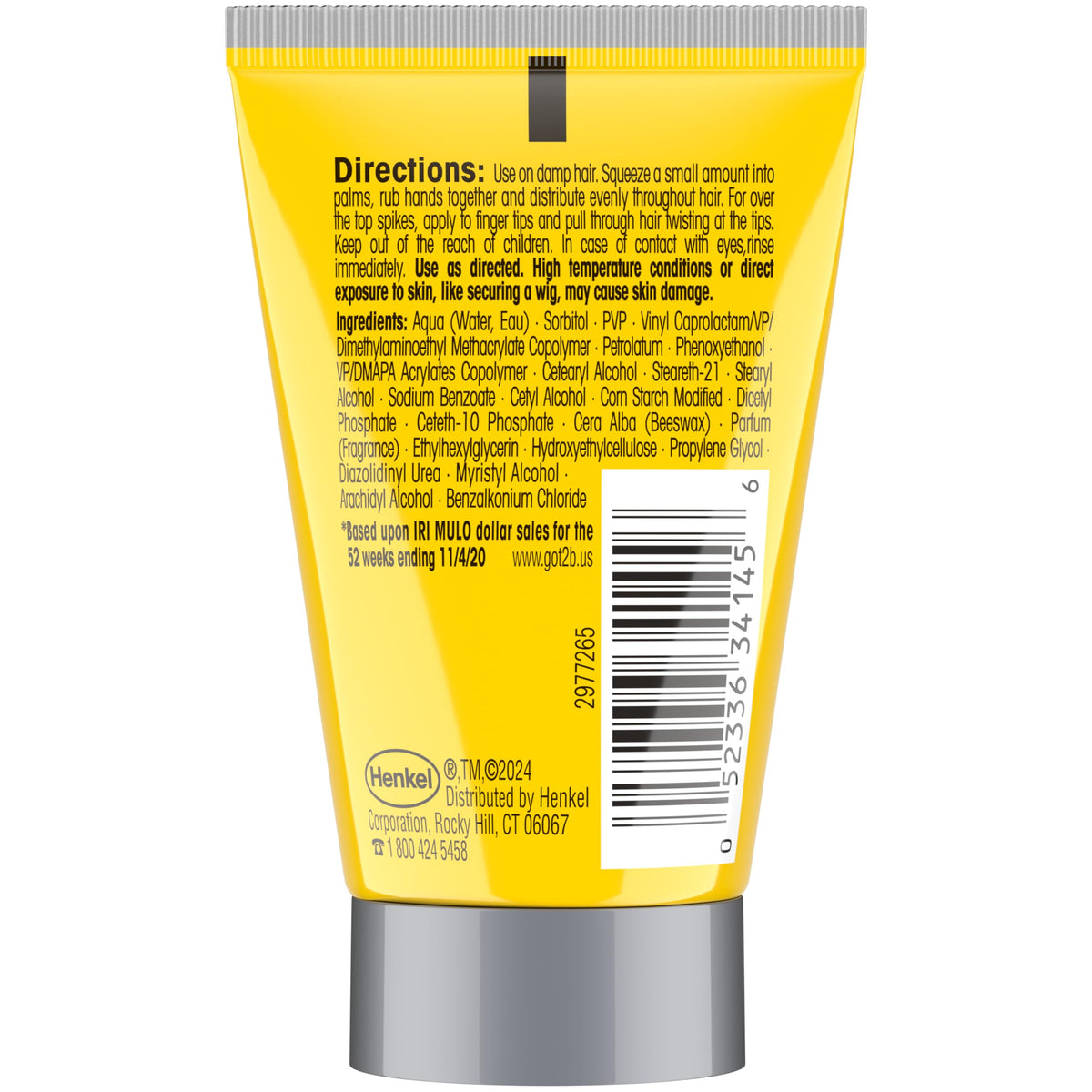 got2b glued open tub close-up of gel texture showing thick consistency for strong hold