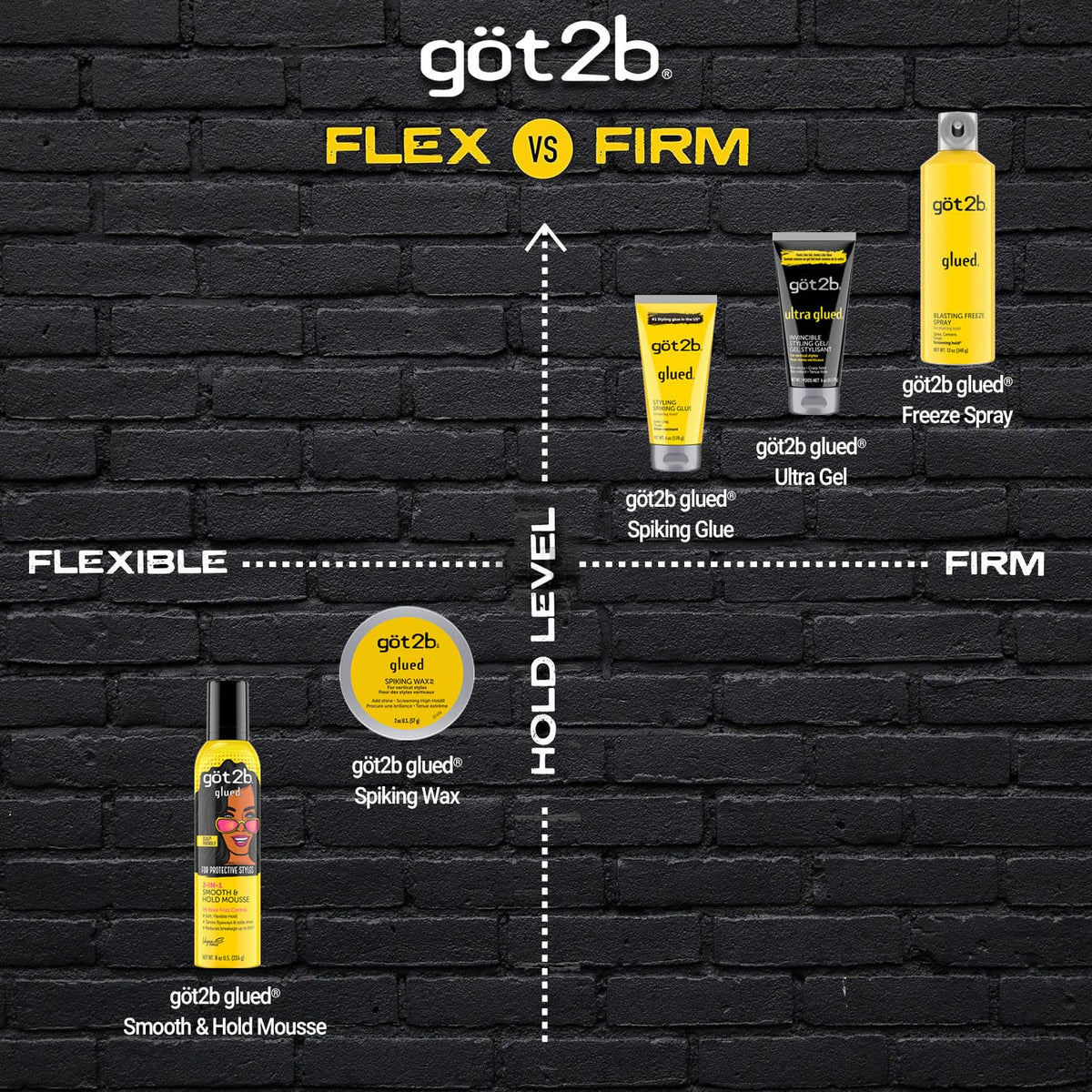 got2b glued pack of 24 tubs stacked indicating value for stylists and events