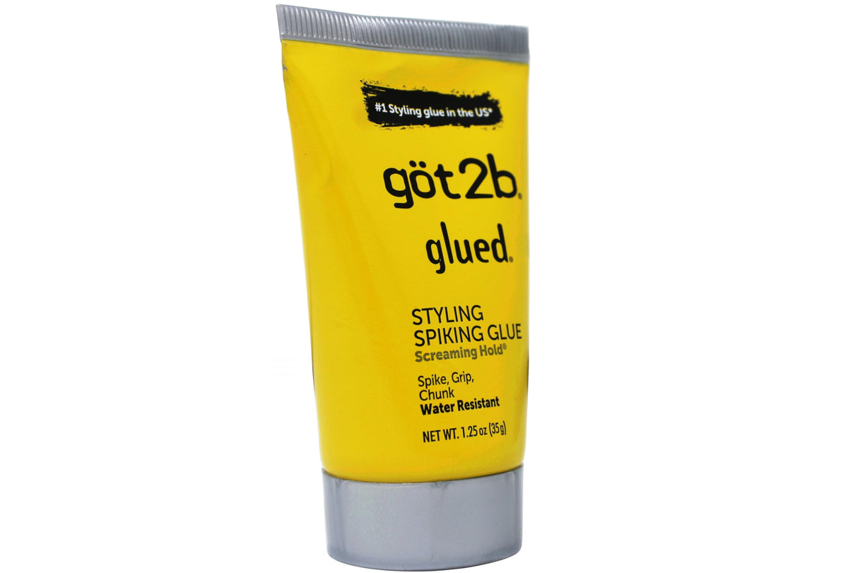 got2b glued spiked hairstyle application demonstrates durable styling