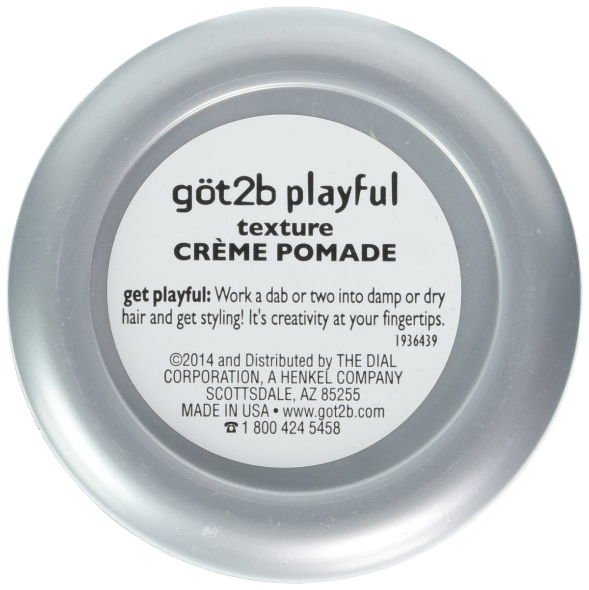Got2B Playful pomade whipped cream texture close-up demonstrating easy spreadability