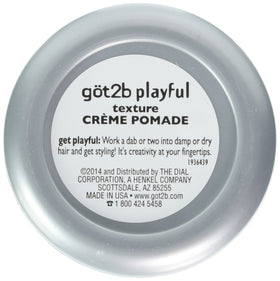 Got2B Playful pomade whipped cream texture close-up demonstrating easy spreadability