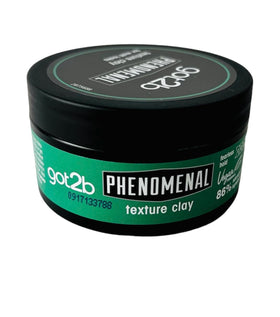 Got2B styling clay being applied to short hair for strong hold benefit