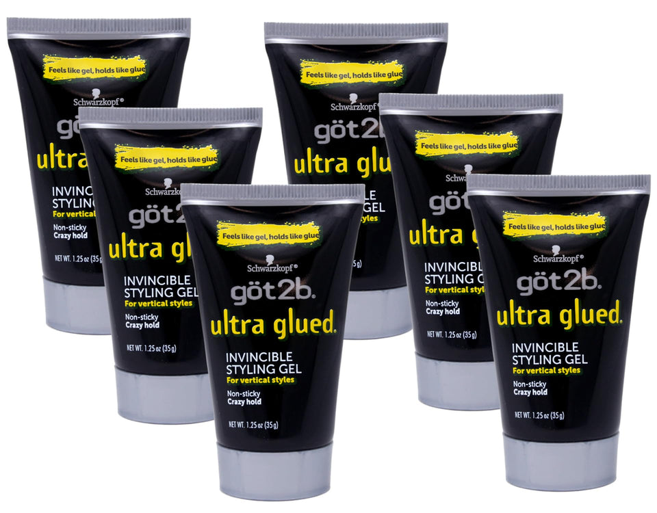 Got2B front packaging showing six 1.25 oz tubes for durable hold