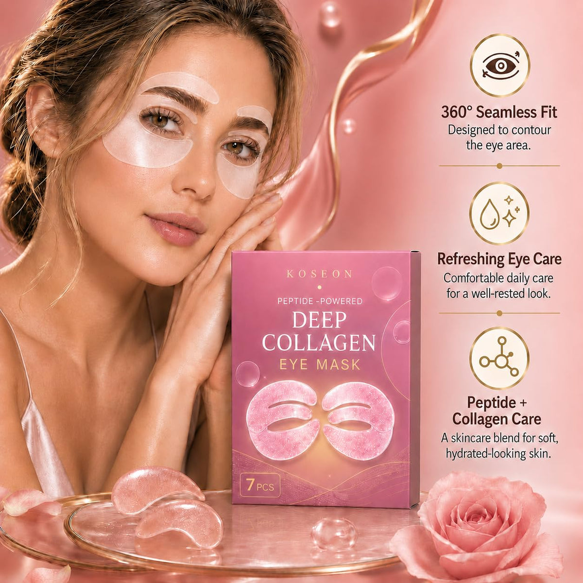 GOUGEX open sachet with one hydrogel patch visible ready to use for quick refresh