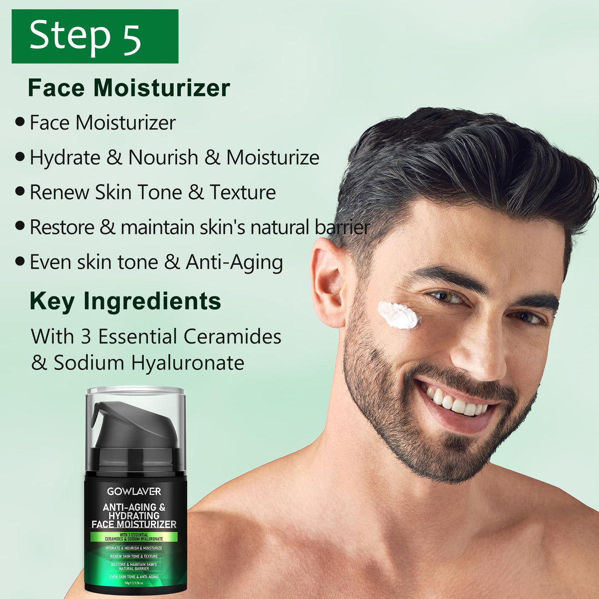 gowlaver moisturizer open cream showing rich hydration texture