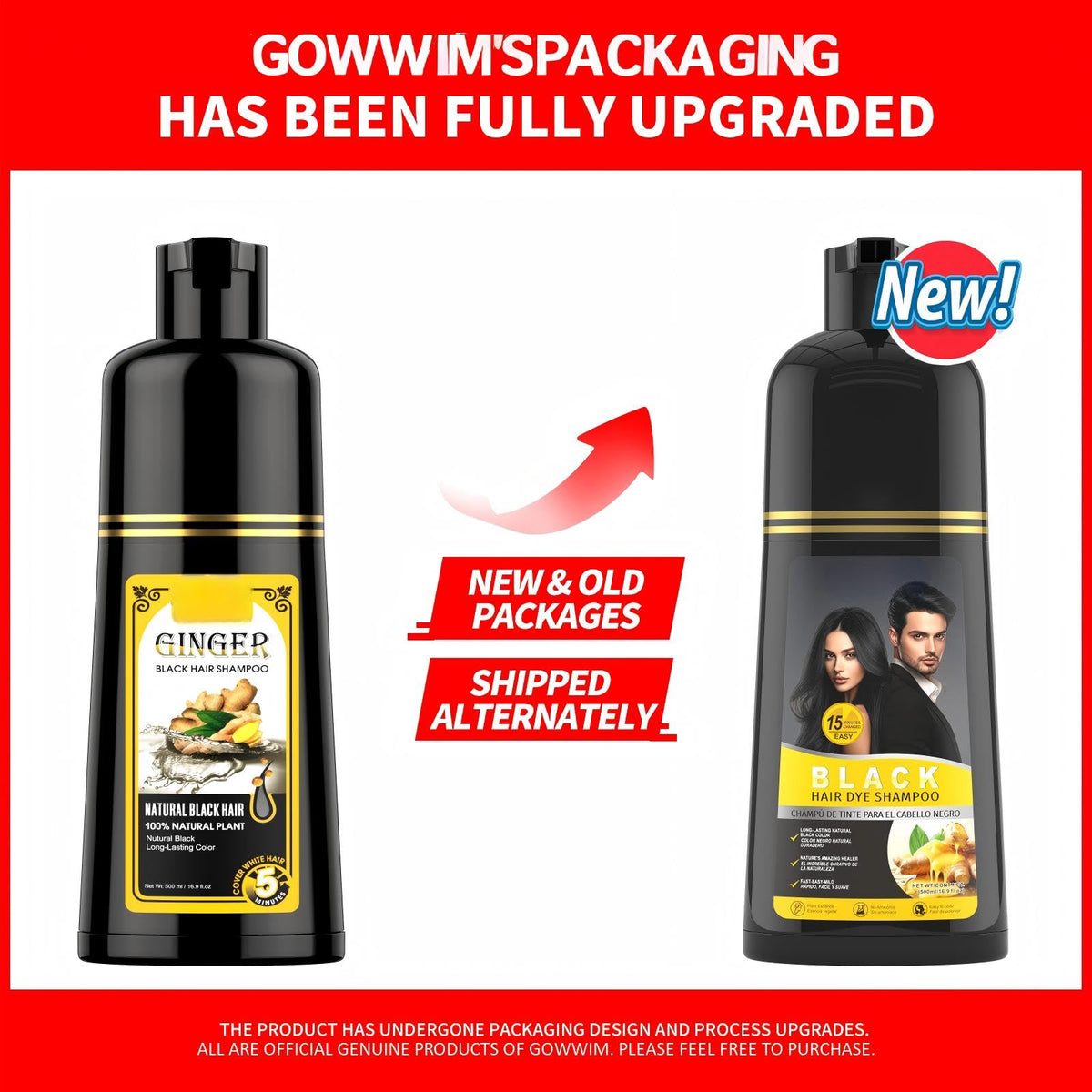 gowwim applying shampoo to damp hair for fast five-minute color application